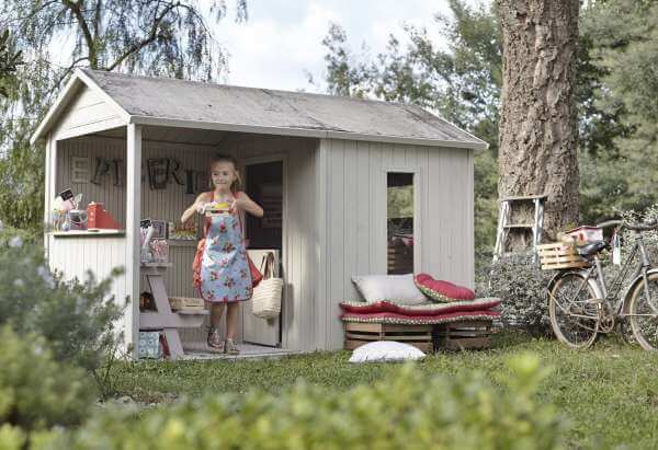 Une cabane parfaite pour jouer à la dînette